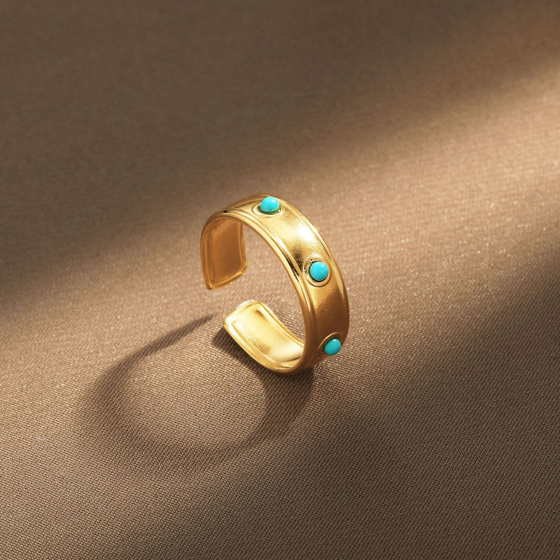 Oro Anillo elegante para toda ocasión