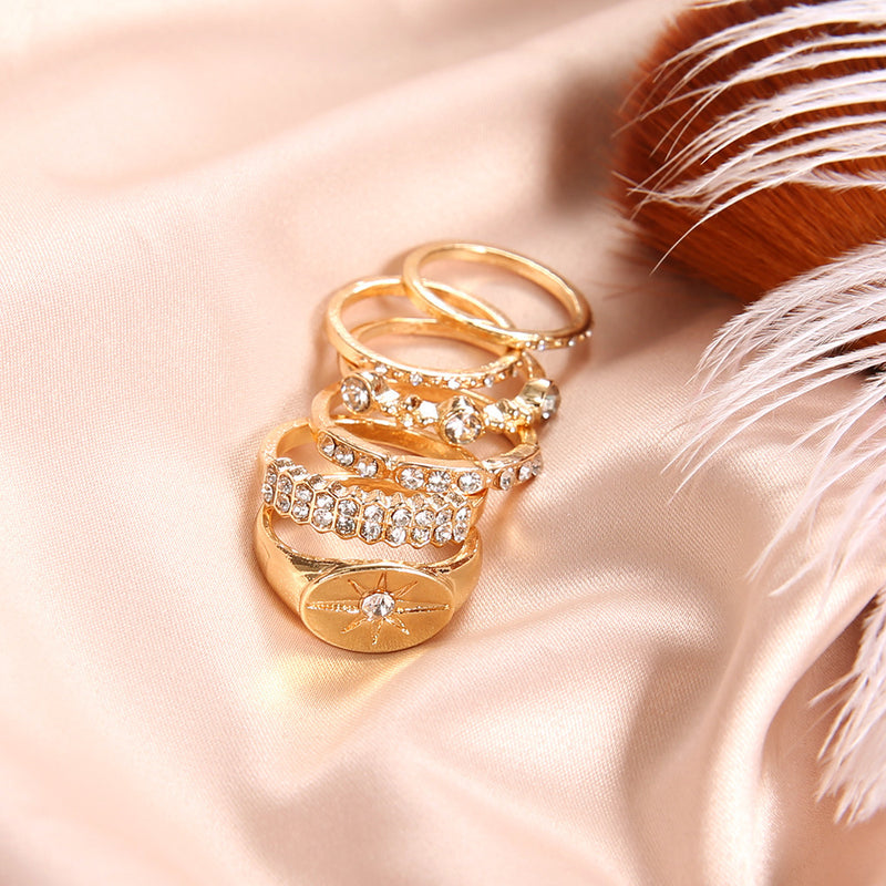 Oro Anillo elegante para toda ocasión