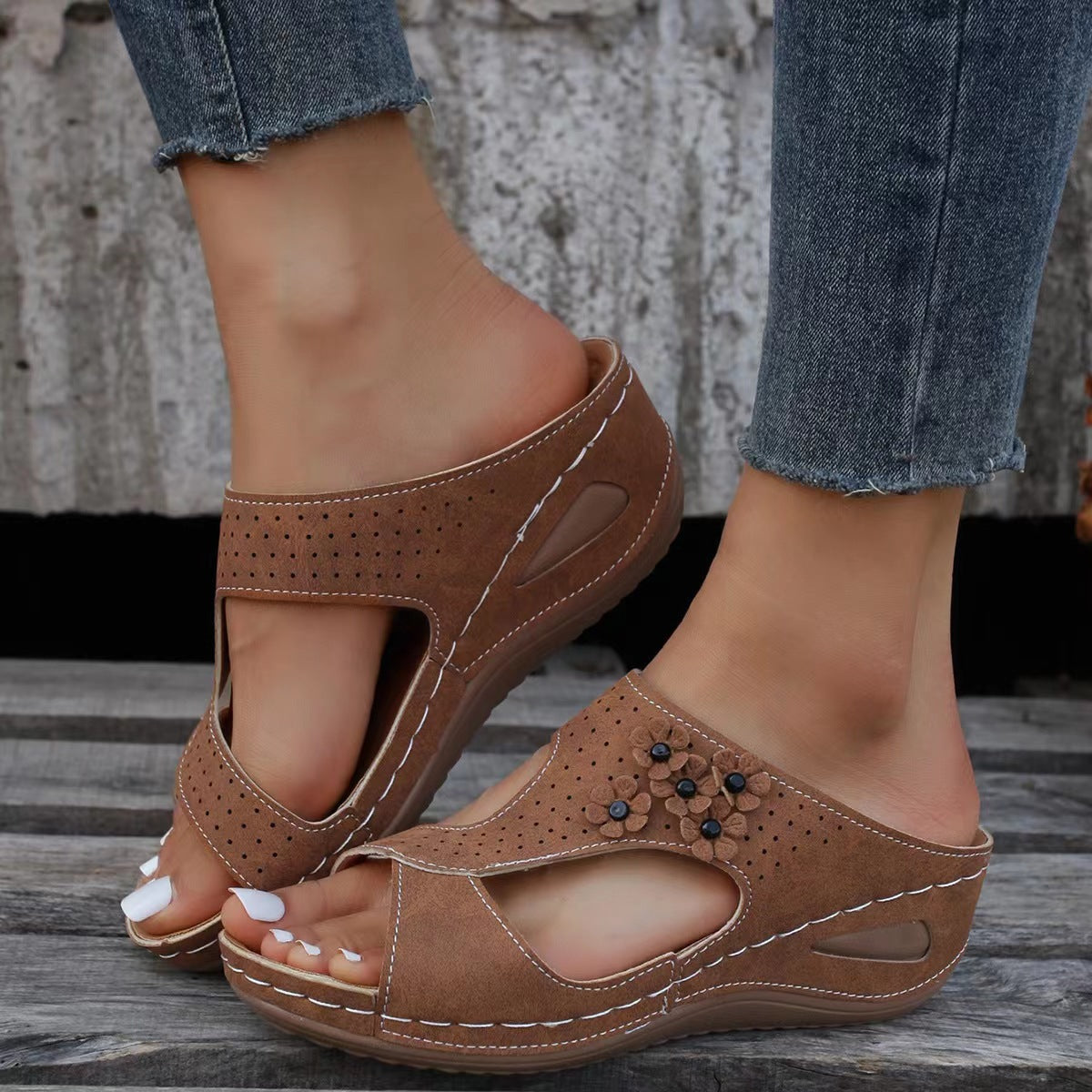 Sandalias Ortopédicos de Inspiración Vintage