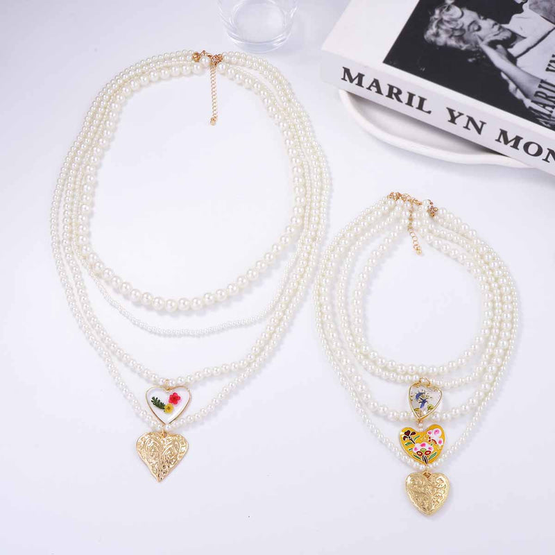 Perla Collar hermoso con estilo único