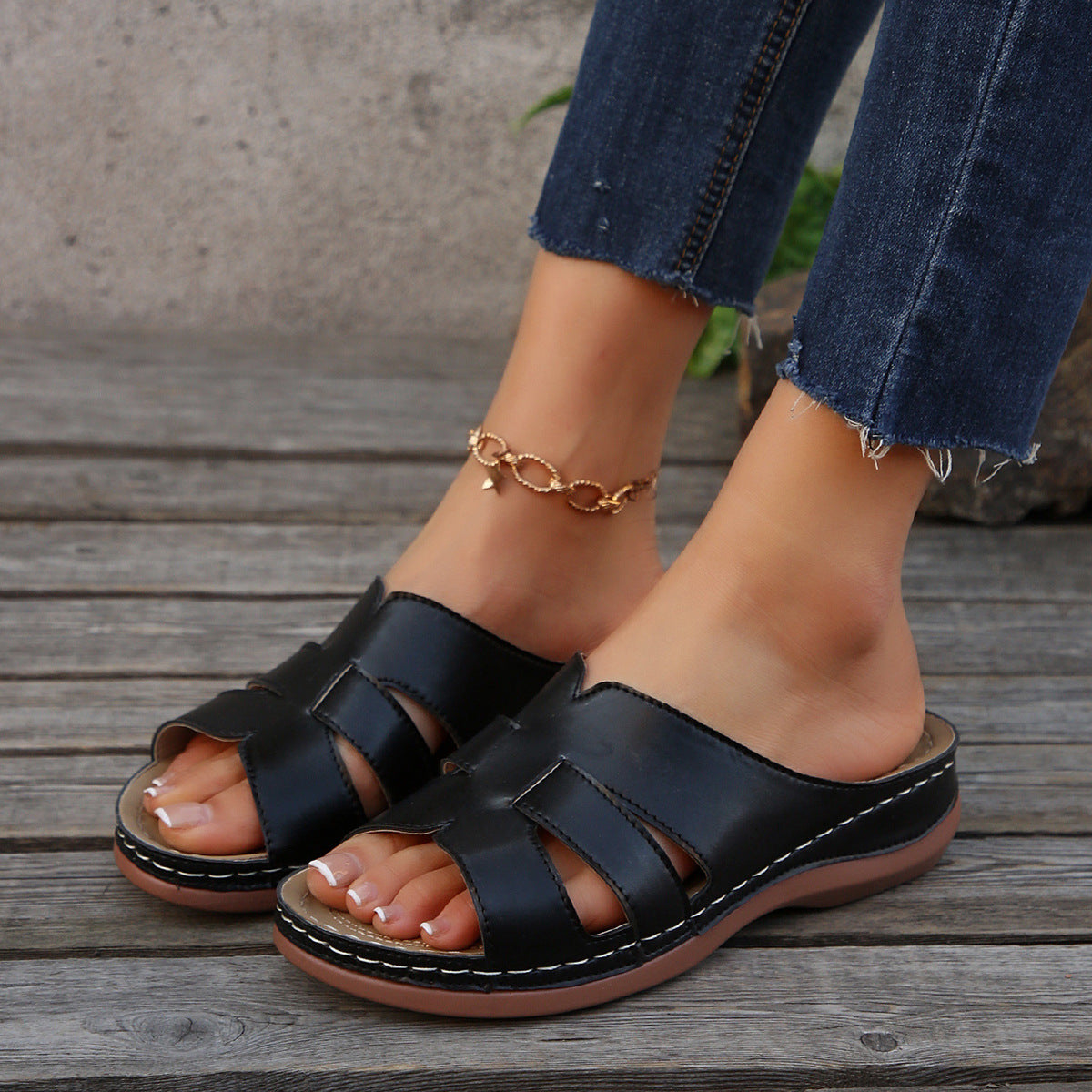 Sandalias Ortopédicos de Inspiración Vintage