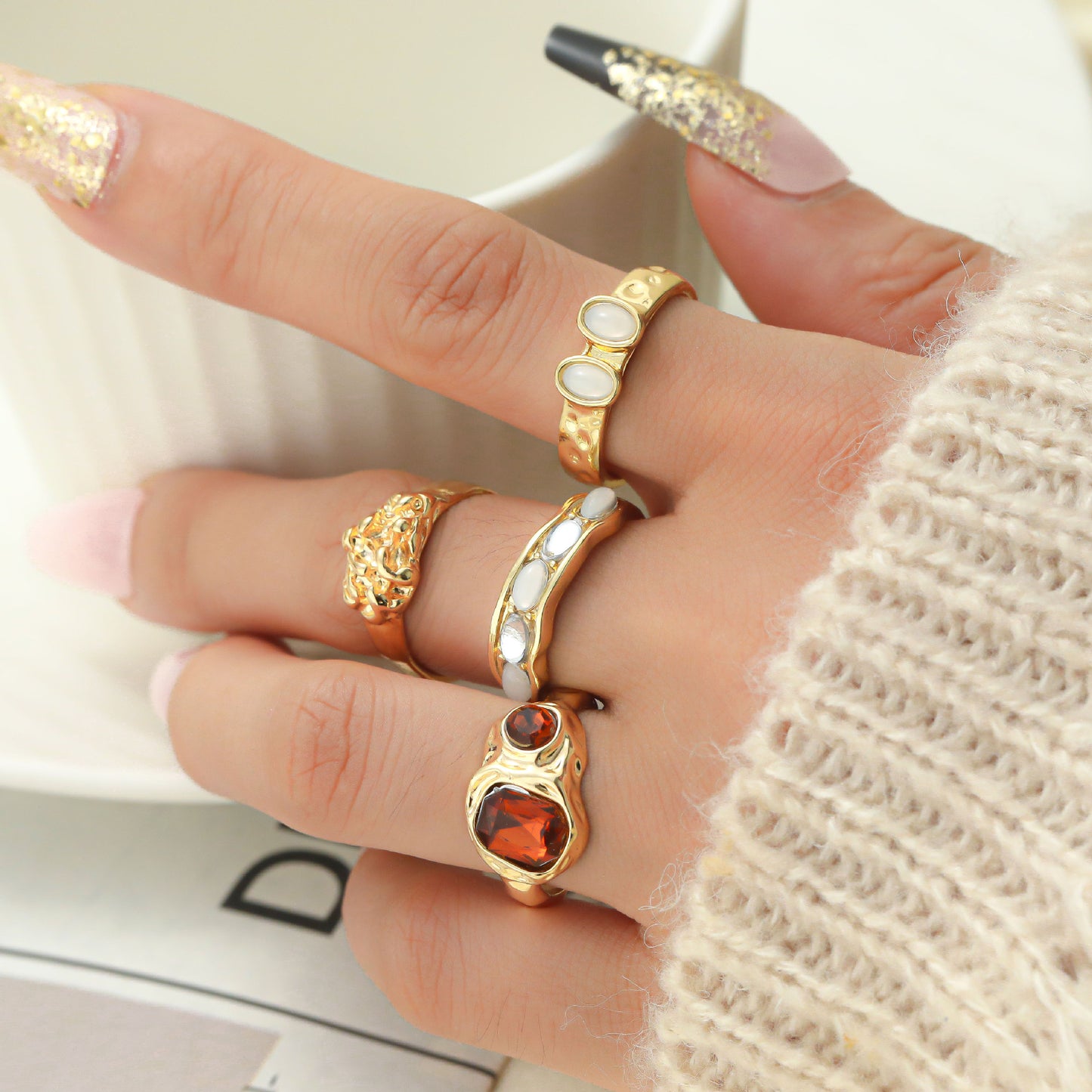 Anillo artesanal delicado