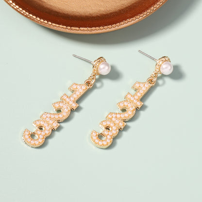 Perla Pendiente encantador para cualquier ocasión