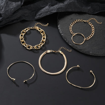 Oro Pulsera vintage hecho a mano