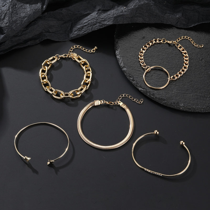 Oro Pulsera vintage hecho a mano