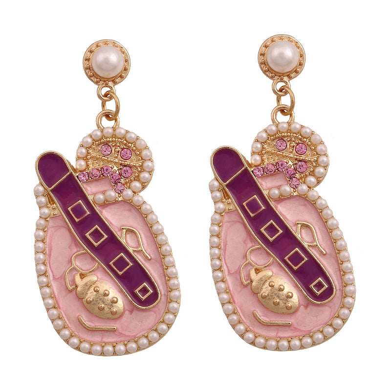 Perla Pendiente artesanal delicado