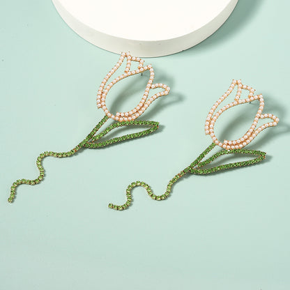 Perla Pendiente elegante para toda ocasión