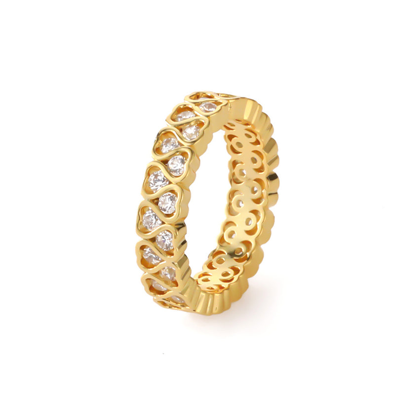 Oro Anillo hermoso con estilo único