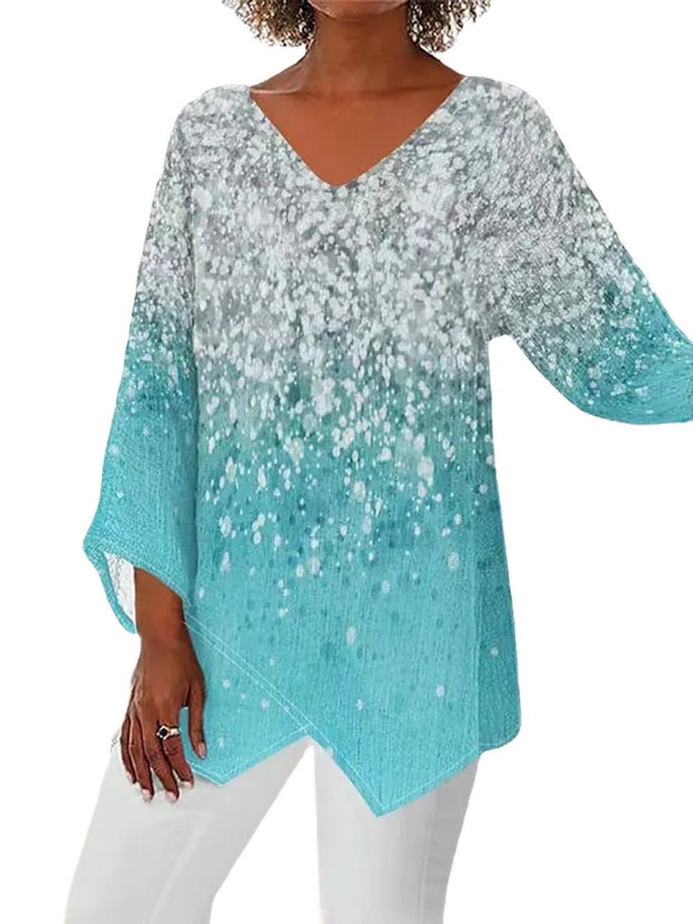 KL | Blusa de invierno sencilla y elegante