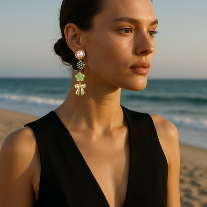 Perla Pendiente elegante para toda ocasión