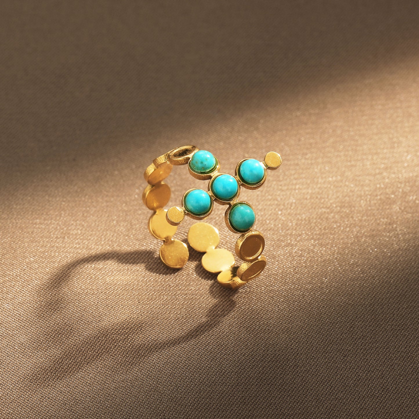 Oro Anillo elegante para toda ocasión