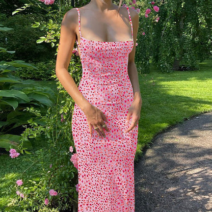 KL | Vestido largo cami con estampado étnico
