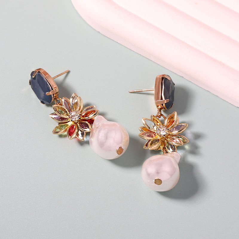 Perla Pendiente clásico con encanto atemporal