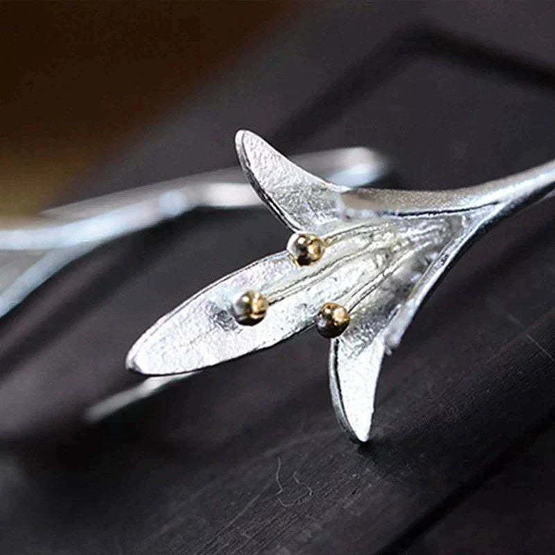 Plata Pendiente vintage hecho a mano