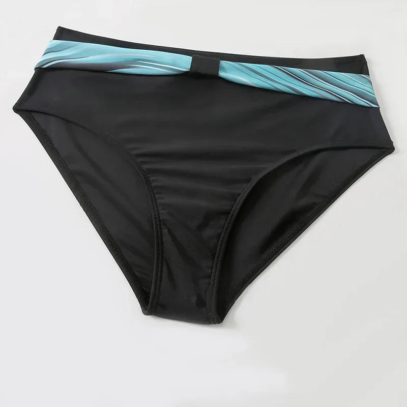 Brigitte® | High Waisted Push-up Halter Bikini Set