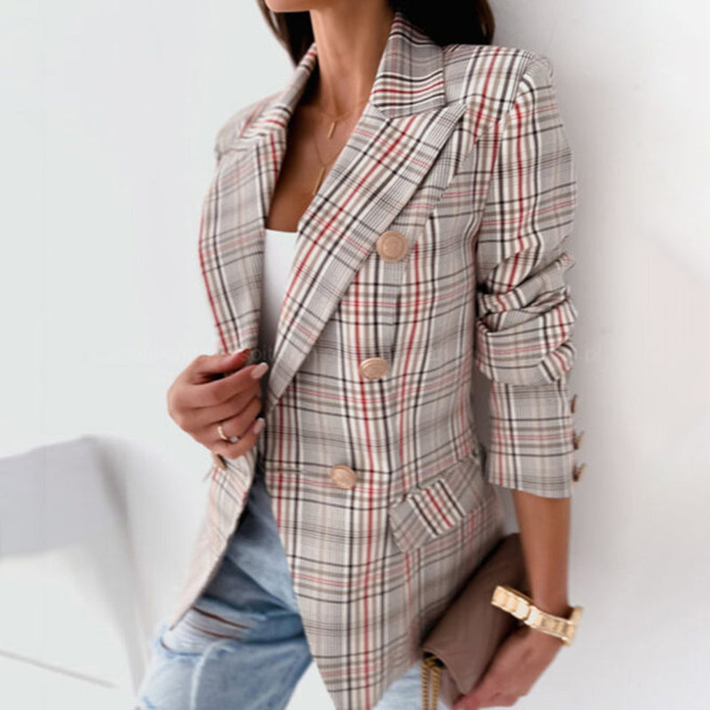 CM | Chaqueta estampada minimalista para mujer