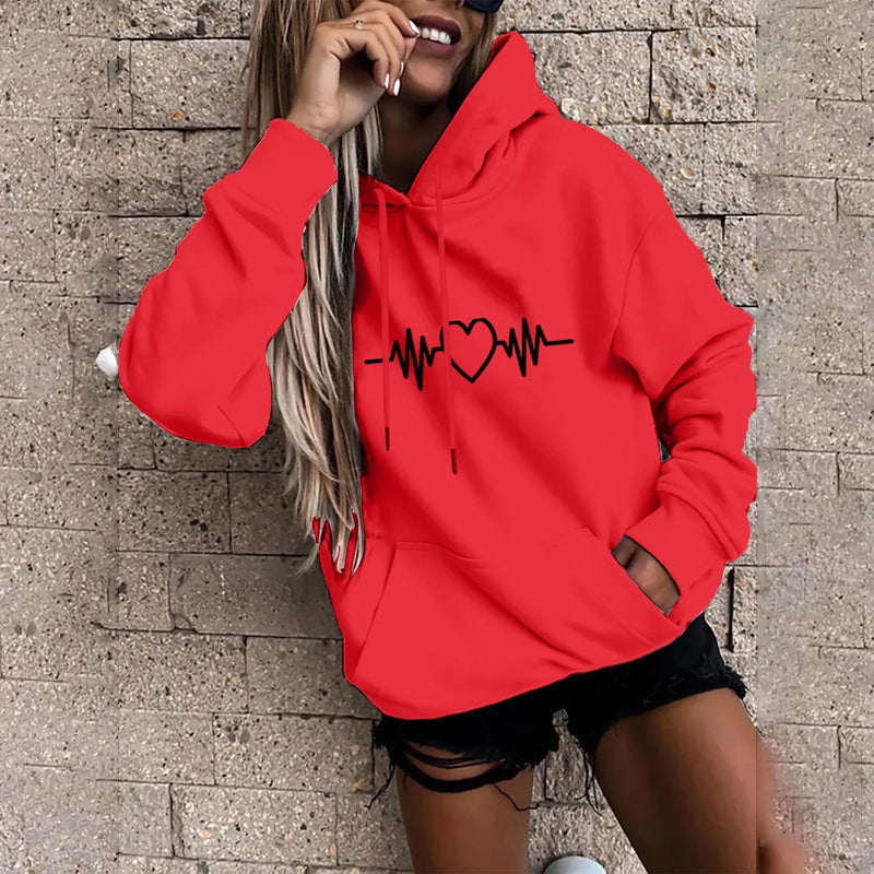 Fresco y casual Sudadera con capucha