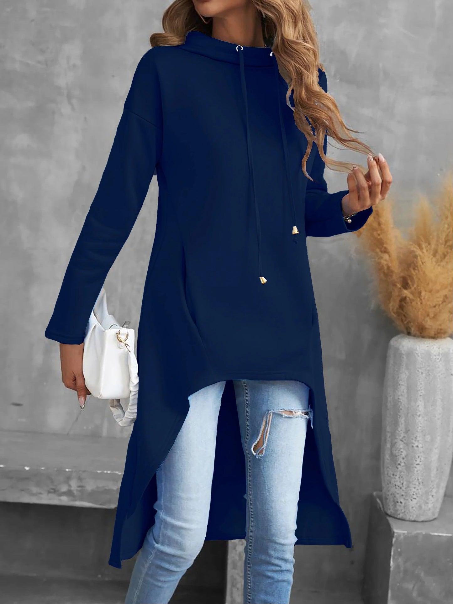 Suave y sofisticado Sudadera con capucha