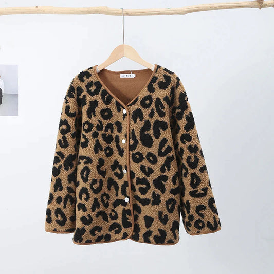CM | Chaqueta de invierno de leopardo