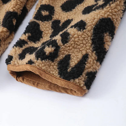 CM | Chaqueta de invierno de leopardo