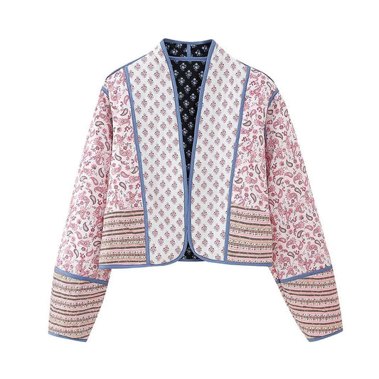 CM | Chaqueta retro con estampado floral
