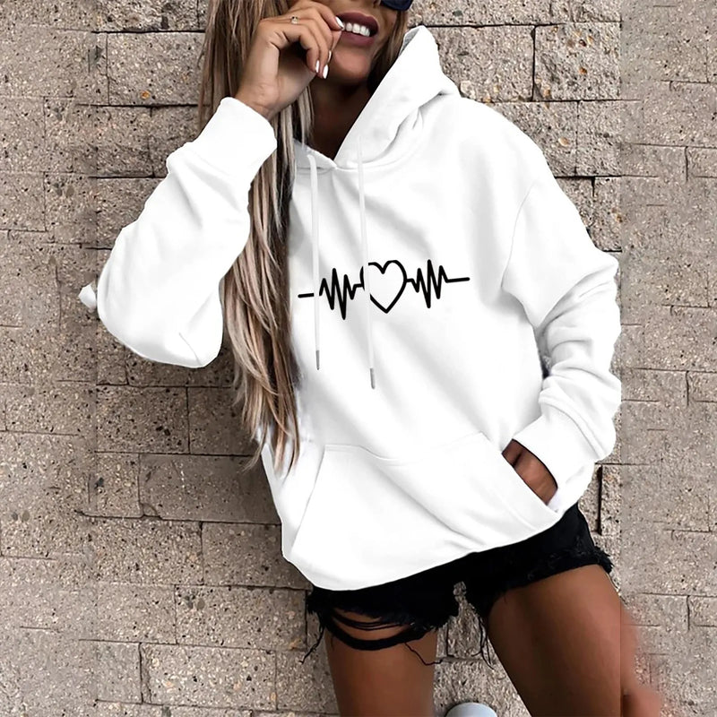 Fresco y casual Sudadera con capucha