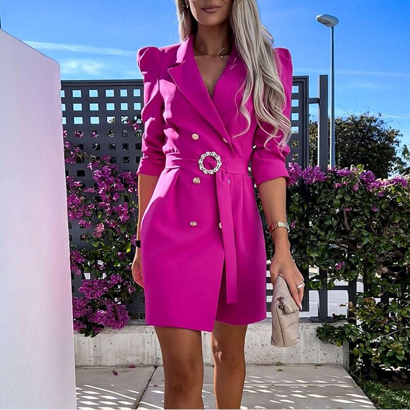 CM | Vestido blazer con cinturón