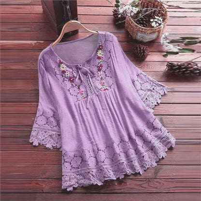 Fresco y femenino Camisa
