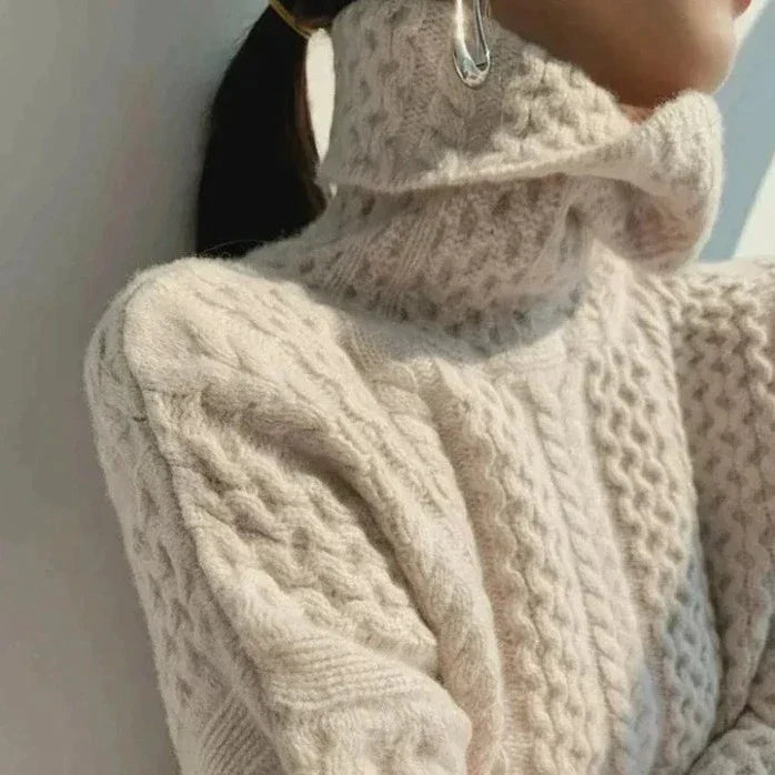 CM | Jersey de cuello alto de cachemira