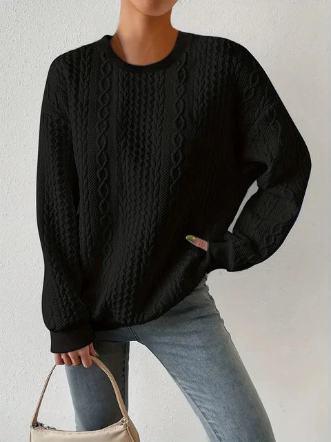 CM | Sudadera de cuello redondo y manga larga