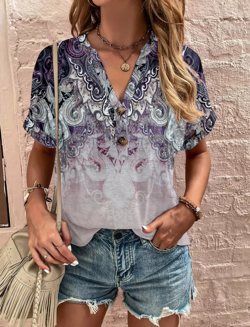 Fresco y femenino Camisa