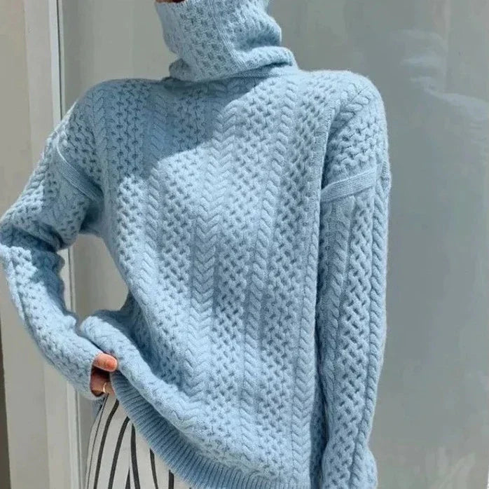 CM | Jersey de cuello alto de cachemira