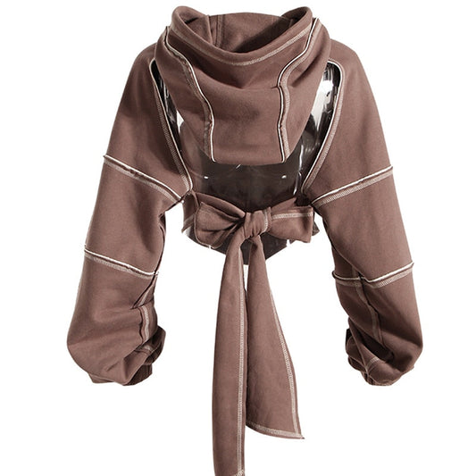 KL | Sudadera con capucha de corte atrevido y escote