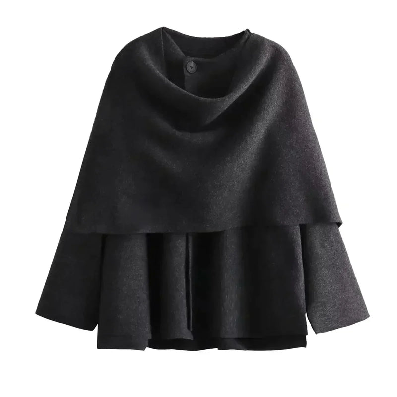 CM | Chaqueta oversize con bufanda