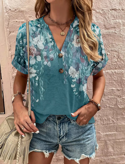 Fresco y femenino Camisa