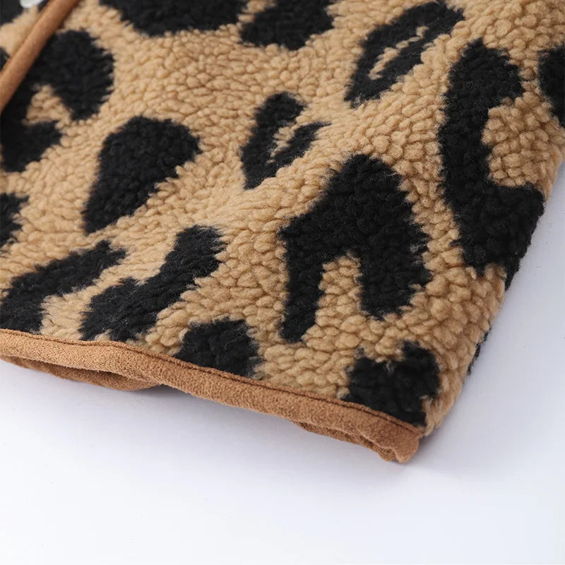 CM | Chaqueta de invierno de leopardo