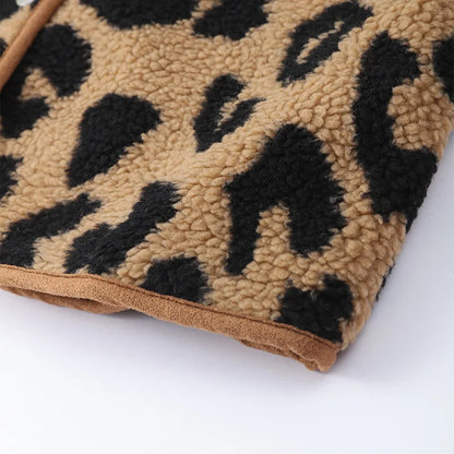 CM | Chaqueta de invierno de leopardo