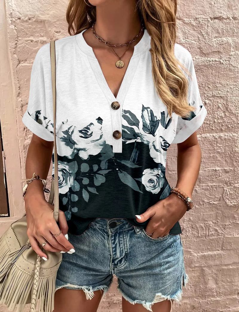 Fresco y femenino Camisa