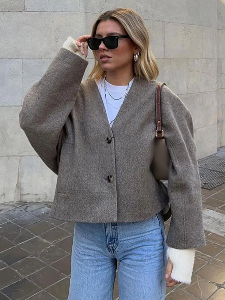 CM | chaqueta de calle retro de doble cara
