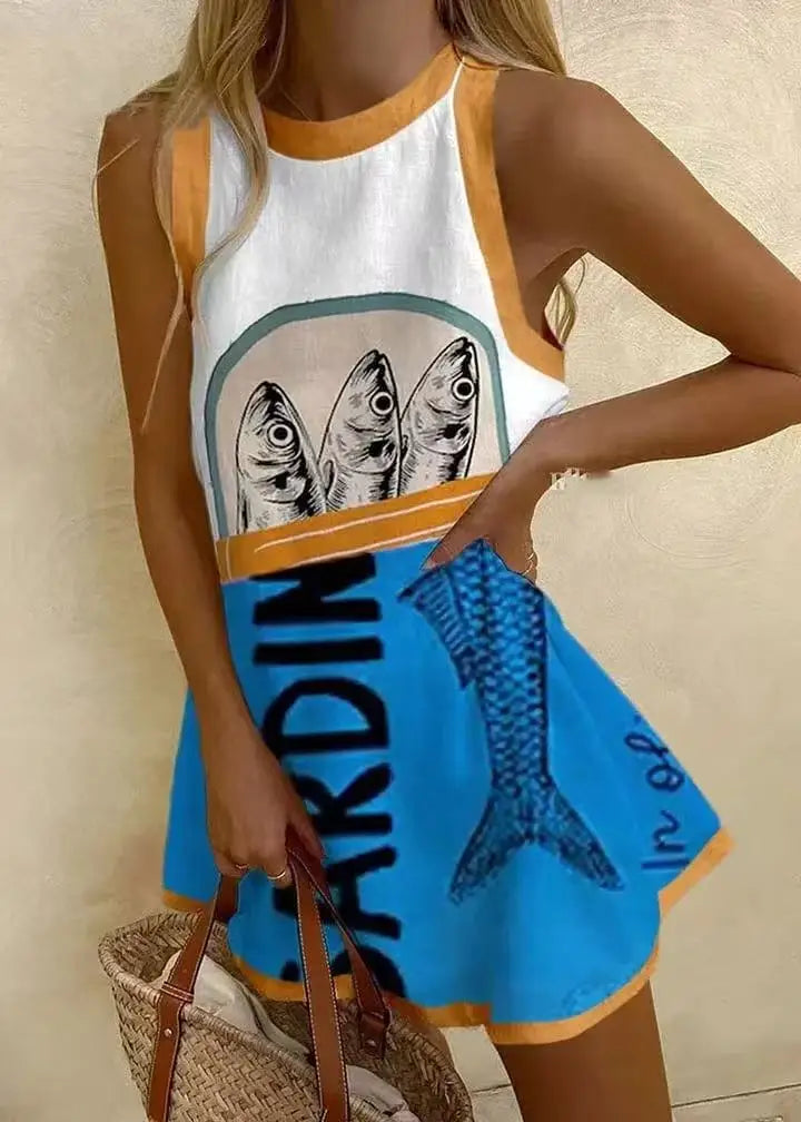Fresco y casual Vestido