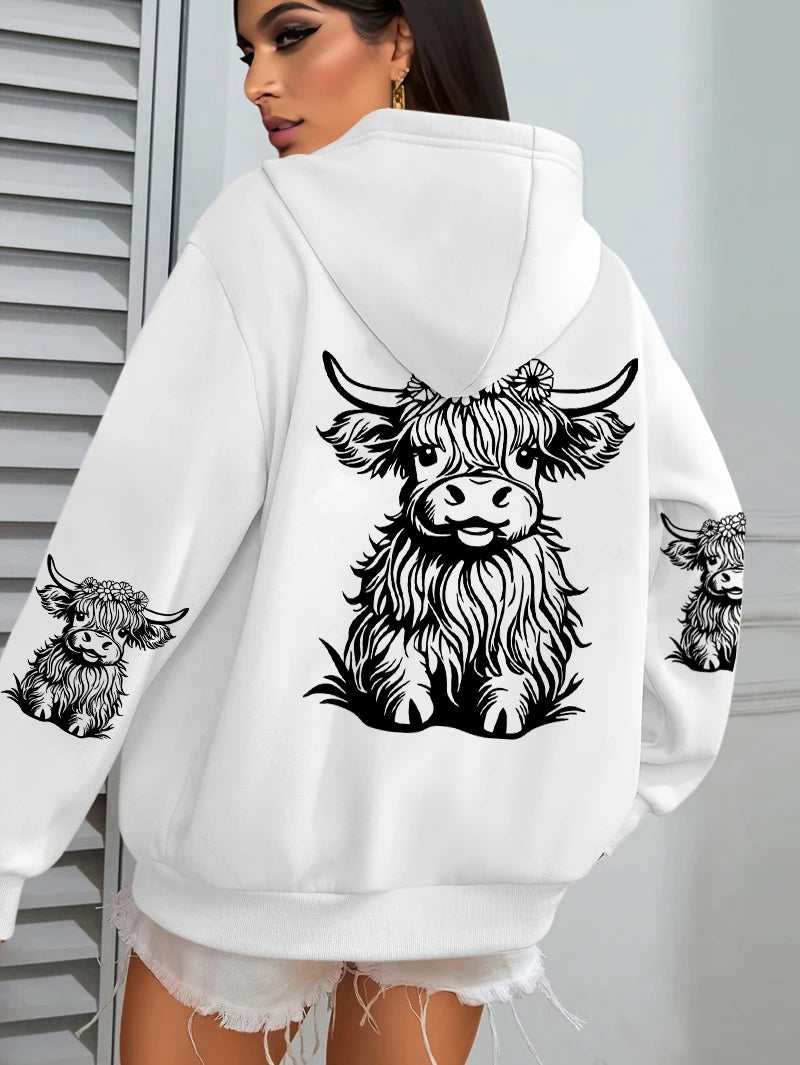 Lujoso y elegante Sudadera con capucha