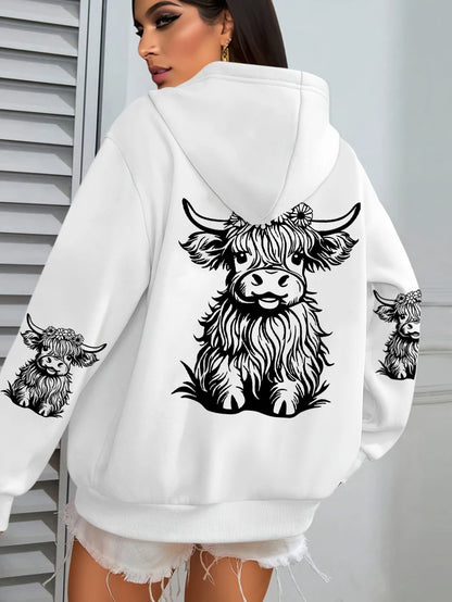 Lujoso y elegante Sudadera con capucha