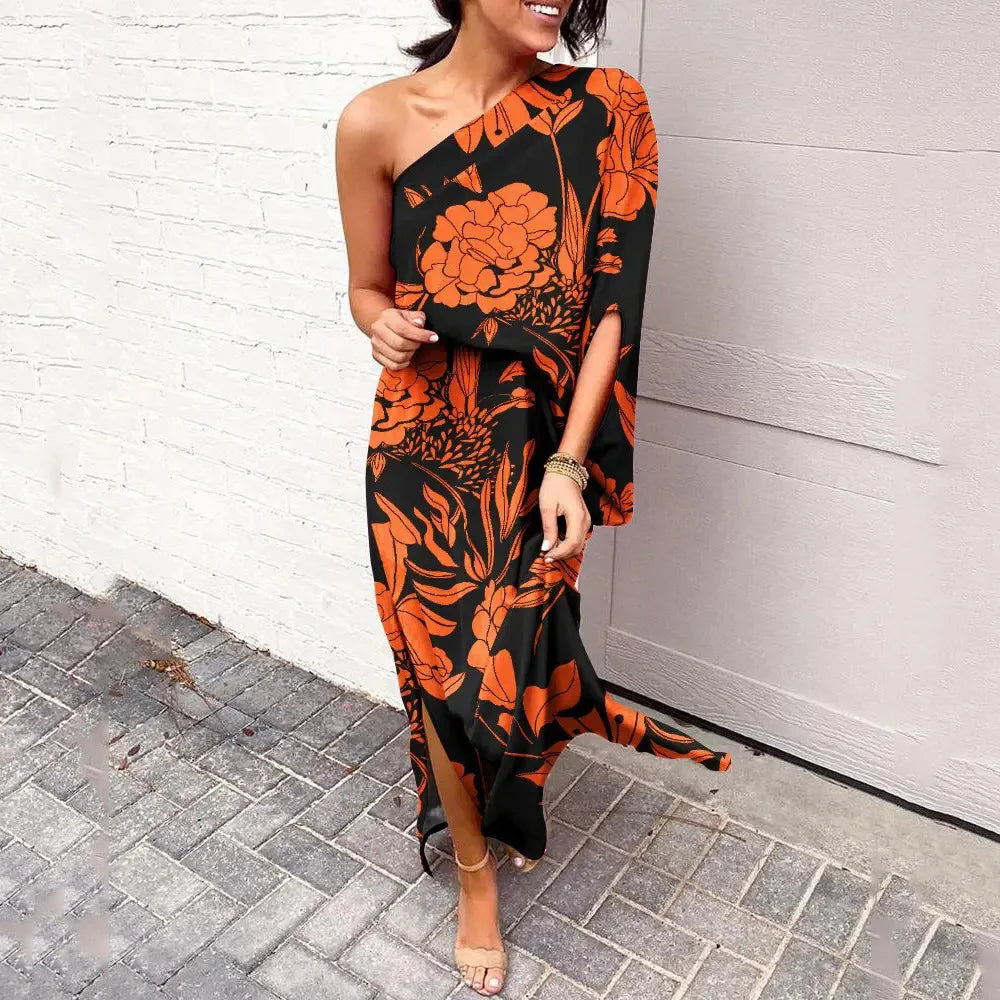 KL | Vestidos con hombros diagonales