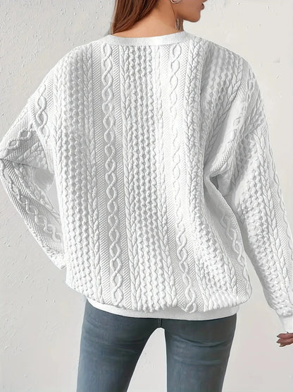 CM | Sudadera de cuello redondo y manga larga