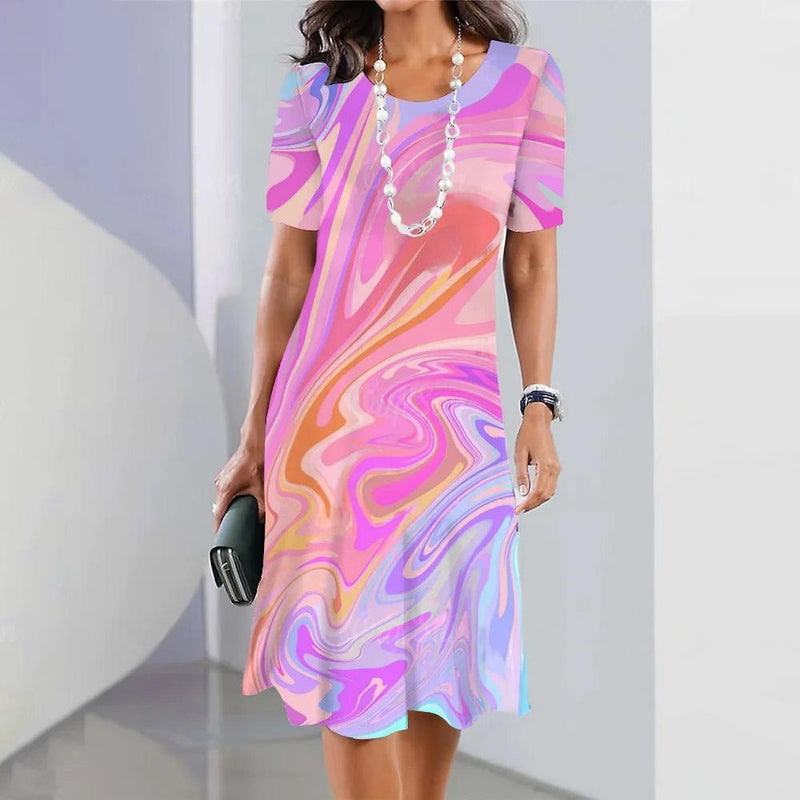 KL | Vestido midi estampado