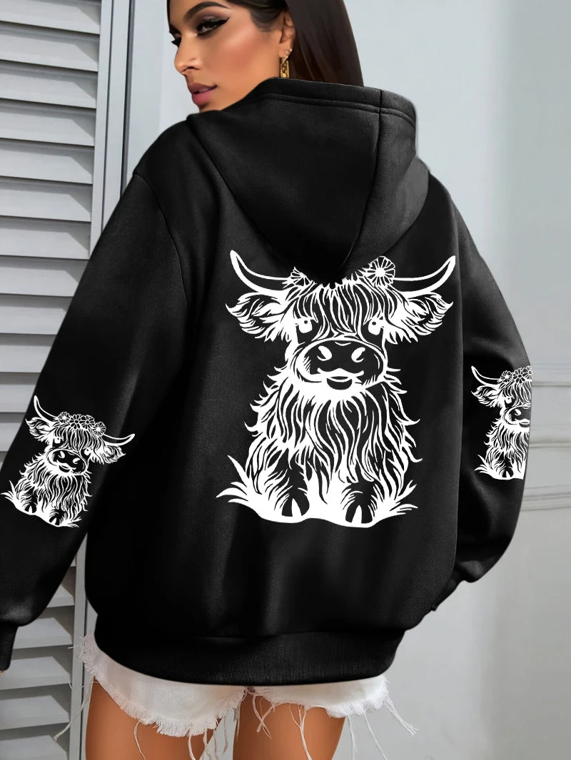 Lujoso y elegante Sudadera con capucha