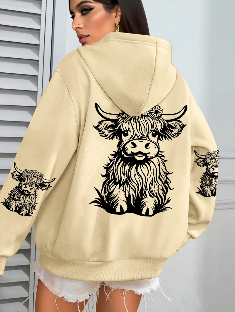 Lujoso y elegante Sudadera con capucha