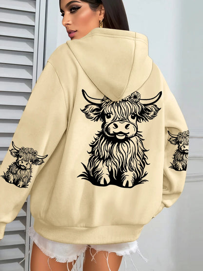 Lujoso y elegante Sudadera con capucha