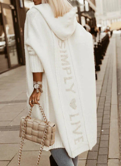 CM | Chaqueta larga con capucha