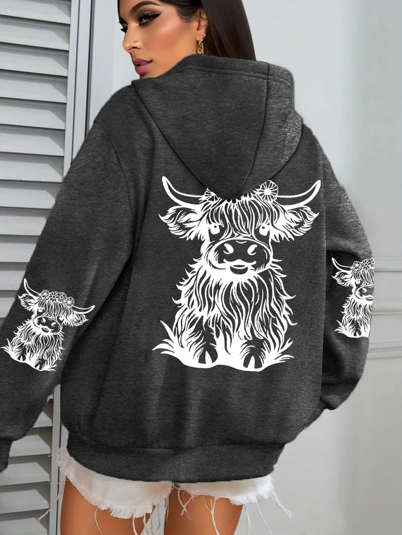 Lujoso y elegante Sudadera con capucha